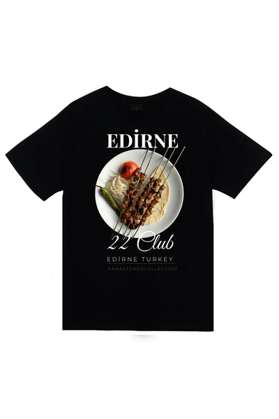 fame-stoned إديرن - 22 - سليمية - تافا سيجير - سيتي مطبوع تي شيرت أسود للجنسي...