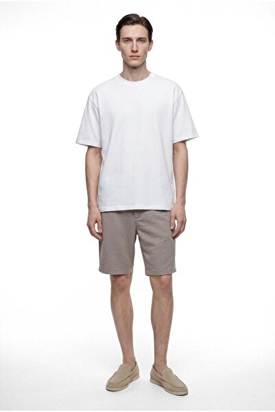 PAULMARK Men's Jogger Shorts with Elastic Waist