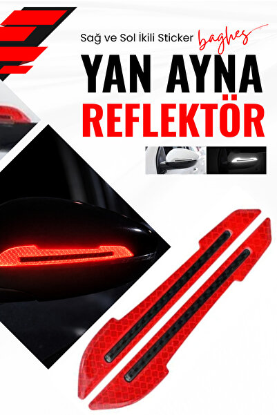 Baghes Auto Vehicle Side Mirror Reflector Sticker Side Mirror Protector Stick...