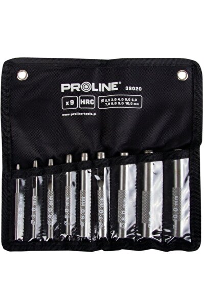 Proline Set de burghie perforatoare 2.5-10.0MM - 9 bucăți.