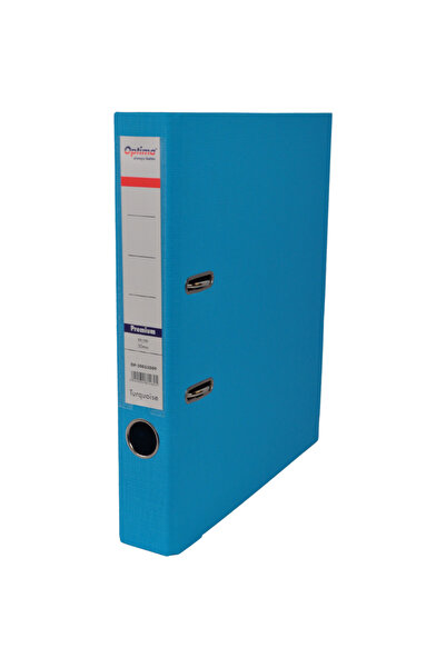 Optima A4 Binder, PP/PP, Metal Edge, 50 mm, Premium - Turquoise