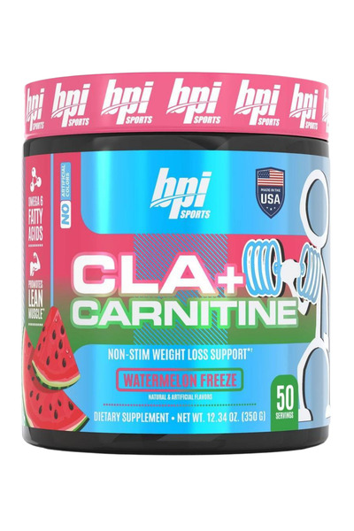 bpi حارق دهون سي ال ايه+كارنيتين نكهة البطيخ المثلج 350جم - CLA+CARNITINE