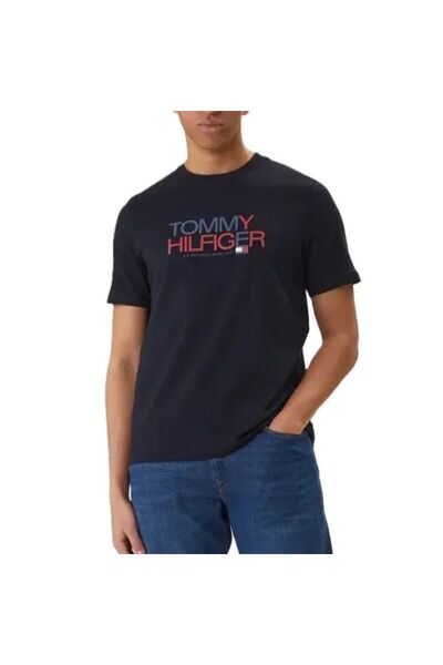Tommy Hilfiger BRAND LOVE BIG TEXT TEE Men's T-shirt