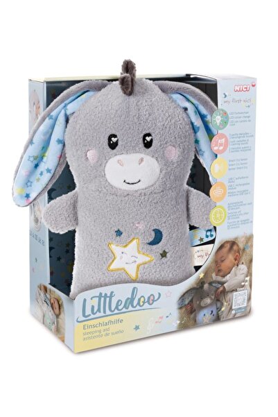 NİCİ Jucărie calmantă pentru bebeluși, măgarușul Littledoo, în cutie cadou, 2...