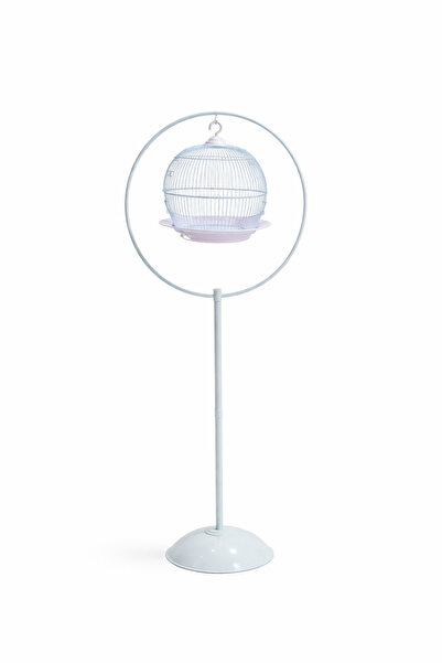 Dayang White Bird Cage with Metal Stand – Complete Bird Cage Set for Budgies,...