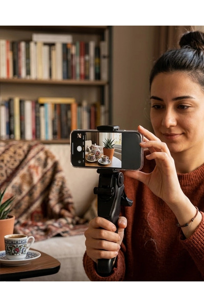 Epilons Masaüstü Telefon Tripodu Katlanabilir Telefon Tutucu Video Çekim Standı