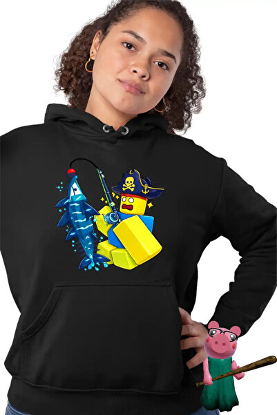 OEM Women's Hoodie Noob Fisherman Roblox Fish it Sea Monster
