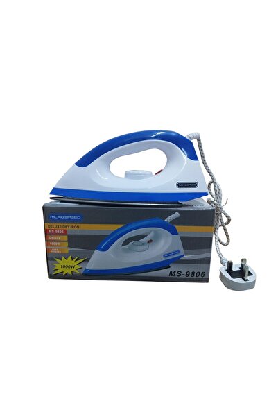 Micro Speed Classic 1000W Easy Glide Dry Iron with Non-Stick Teflon Coating