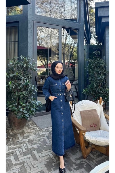 Taba Boydan kot elbise