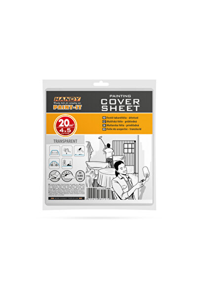 Handy Folie de acoperire de protecţie pentru zugrăvit - 4 x 5 m
