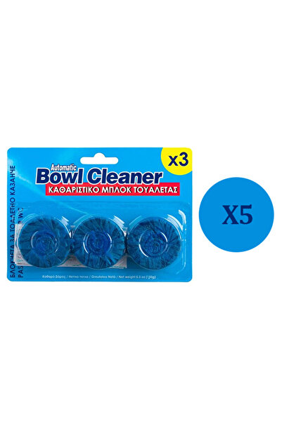 OEM 5 x 3 Pastile Rezervor WC Bleu 50g