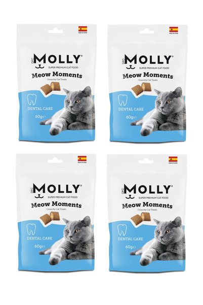 Molly Meow Moments Dental Care Ağız ve Diş Sağlığı Kedi Ödül Maması 60 Gr. X ...