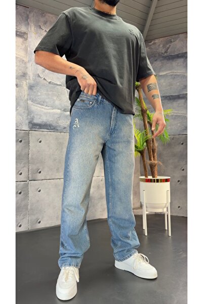 PEERLESS STORE Embroidery Detailed Premium Baggy Trousers