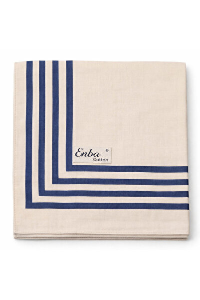 mim eşarp Enba Soft Cotton Pack Stripe Patterned Scarf - 95X95 cm