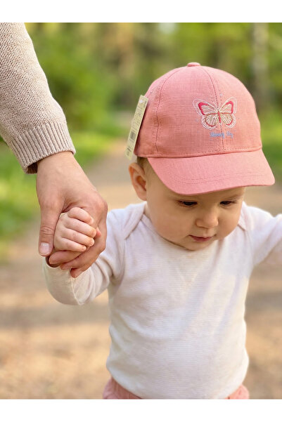 PIECE SIGNATURE 100% Cotton, Cute Baby Girl Cap (43-46 cm) (with Rubber Devic...