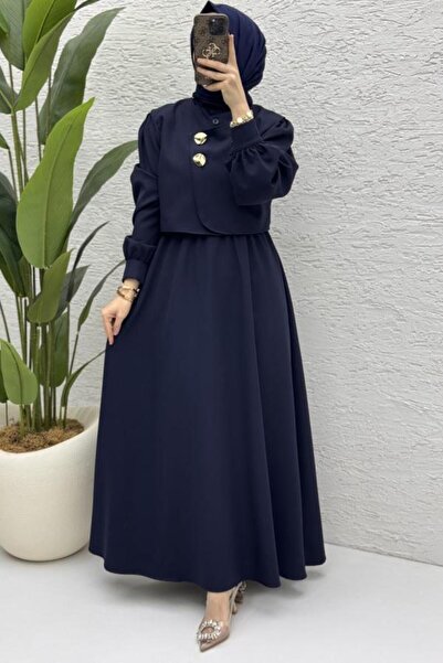 mihratesettür TESETTÜR DUBLE KUMAŞ ELBİSE