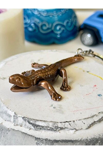 anahtarlık evreni Metal Kertankele Keychain with Movable Head and Moving Legs