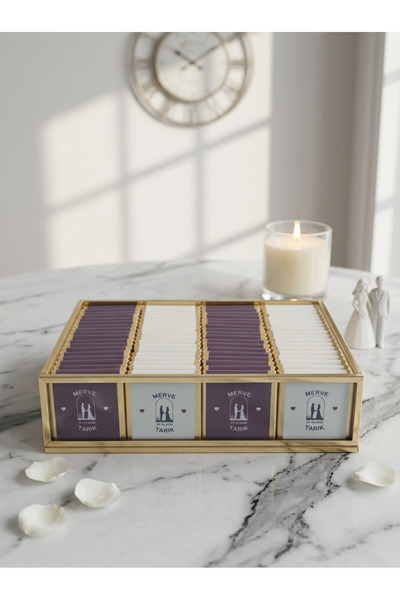 Melodi Çikolata Söz Nişan İsteme Çikolata Kutusu(76 Adet Madlen Çikolata)