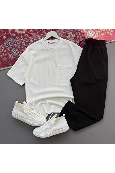 KONSEPT35 Men's Ottoman Crew Neck Summer Suit