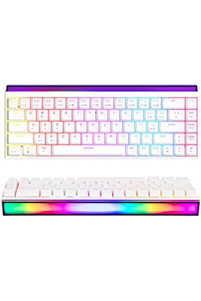 Ajazz Ajaz NK68 Mini Mechanical Wired Gaming Keyboard (65%) - Supports Window...