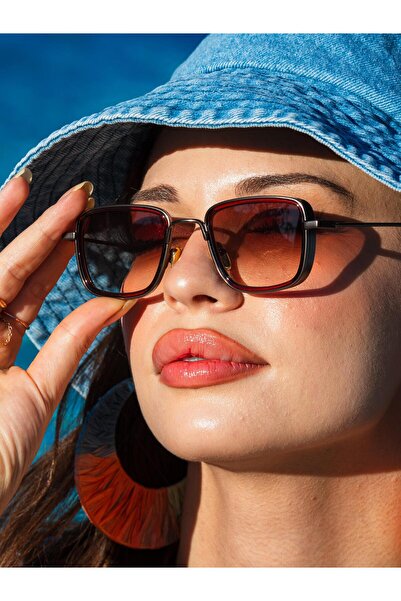 Tisaati نظارات شمسية نسائية حديثة فاخرة من سلسلة مونارك بإطار مربع وحماية من ...