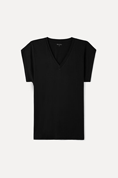 Mudo Modal Mixed V-Neck T-Shirt