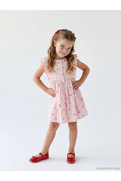 LC Waikiki Cc Collection ‘Dan Lcw Kids Pink Floral Girls' Dress