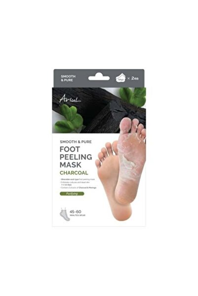 Ariul قناع تقشير القدمين الناعم والنقي من أريل (مستخلص الفحم والمورينجا)