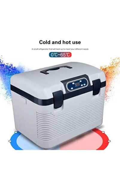 Tradeo ثلاجة سيارة محمولة سعة 19 لترًا، مزودة بخاصية التبريد والتدفئة، صندوق ...