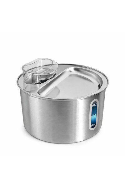 OEM Dispenser Apa Automat pentru Caini si Pisici, Inox de Calitate, 2L, Incar...