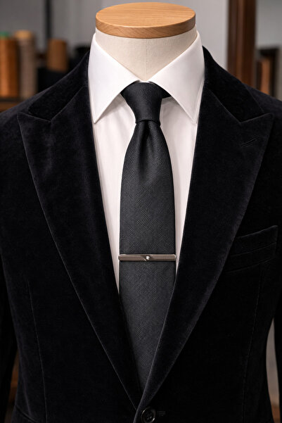 beyoğlu style Her Gömleğe Uygun Klipsli Metal Kravat İğnesi