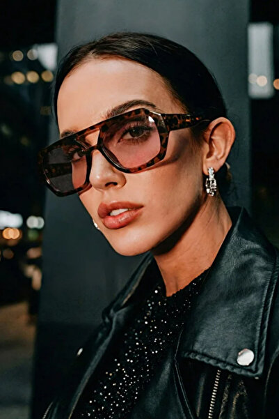 MioArt Wuhle Unisex Brown Square Sunglasses