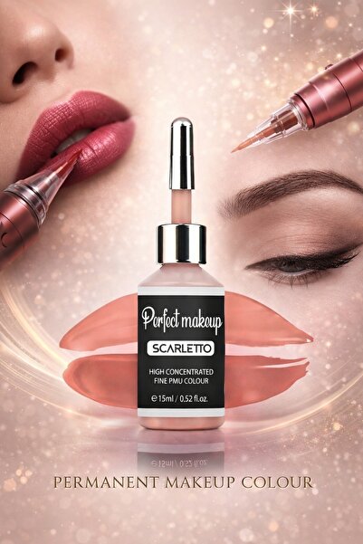 Perfect Makeup scarletto kalıcı makyaj nude dudak boyası 15 ml