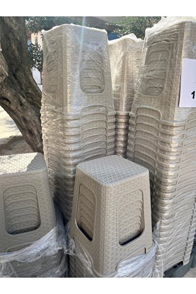 alp reklam Alp Plastik Karizma Rattan Tabure (6 Adet) lı