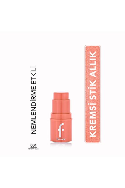 Flormar To Go Nemlendirici Etkili & Işıltılı Kremsi Stick Allık - 001 Peachy ...