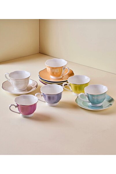Kosova 6 Kişilik Yeni Tasarım Petra Fincan Takımı