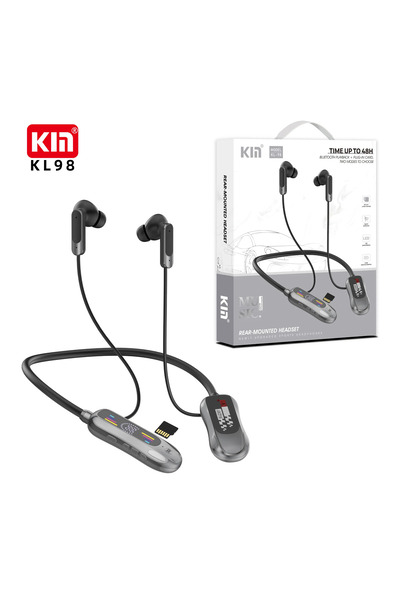 KIN سماعة رأس رياضية لاسلكية مقاومة للماء بتقنية بلوتوث - KL-98