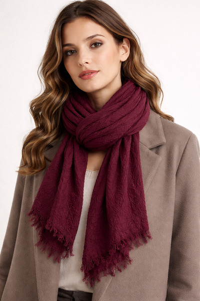 KRAFTELLA Kırınkıl Shawl Mat Textured – Natural Textured Kırınkıl Foulard - S...