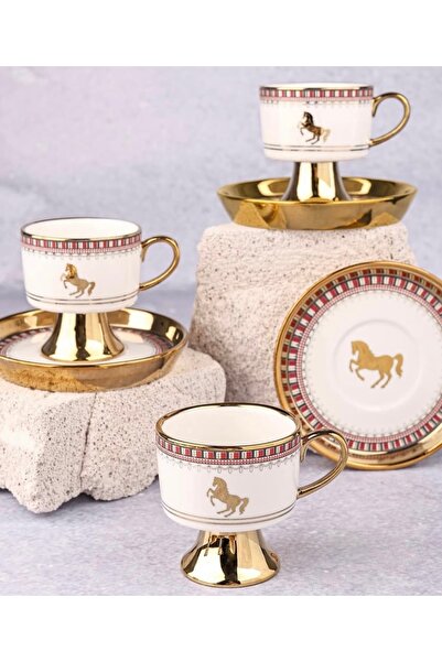 Paçi Çırağan Home At Desesnli 6 Kişilik Türk Kahve Fincan Takımı