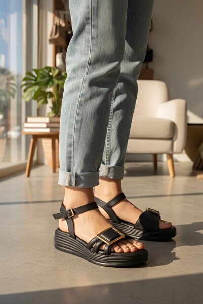 enoch Women's Ethnic Bead and Stone Embellished Comfortable Wedge Sandals