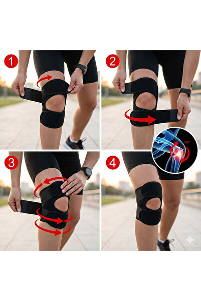 OBLİVİON Ayarlanabilir Patella Destekli Sporcu Dizliği - Koşu ve Fitness Diz Destek Bandı