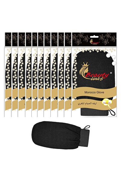 beauty links ليفة استحمام مغربية فاخرة لتقشير الجسم، 12 قطعة