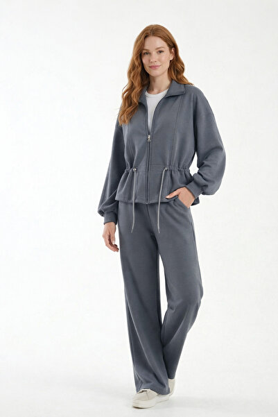 MAİMODA Women's Peplum Detailed Modal Tracksuit Set