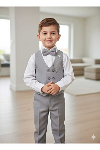 DUBLİNO KİDS Γιλέκο σμόκιν για αγόρι με παπιγιόν