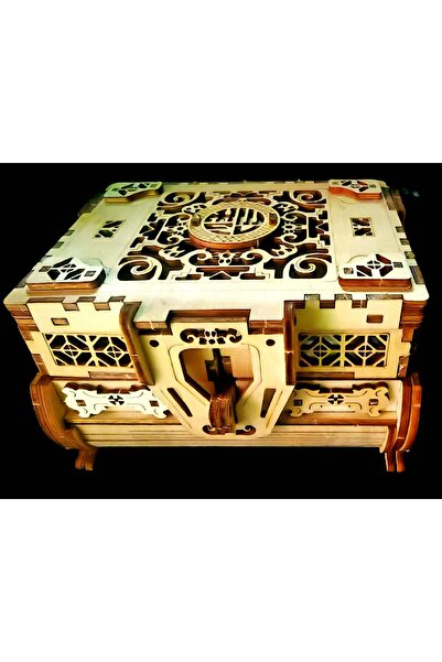 HandMadeJob Cutia secretelor,Eleganta scluptata in lemn pentru amintirile tale