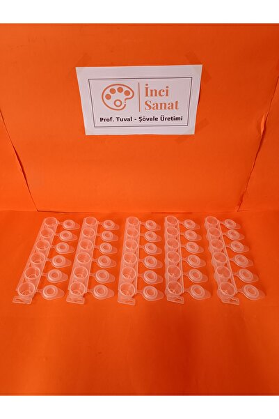 İNCİ TUVAL 5 Adet 5 Mm 6 Bölmeli Boya Kabı İlac takı toka Saklama Gözü Plasti...