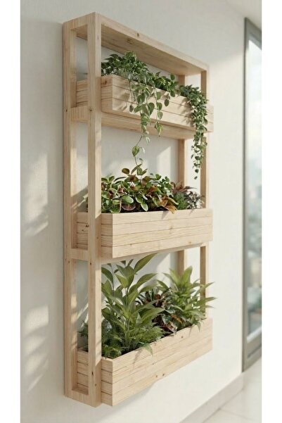 Ev dekka Matkap Gerektirmeyen Çift Taraflı Bantlı Duvar Saksılığı - 40x100 cm...