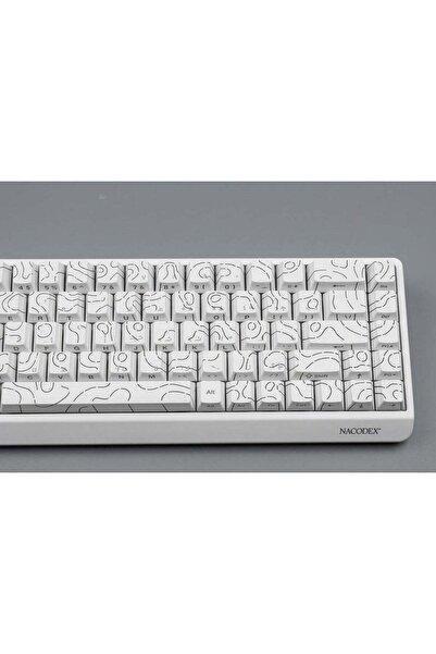 Ajazz Nacodex NK68 V2 Mechanical Gaming Keyboard (Snow White Edition)