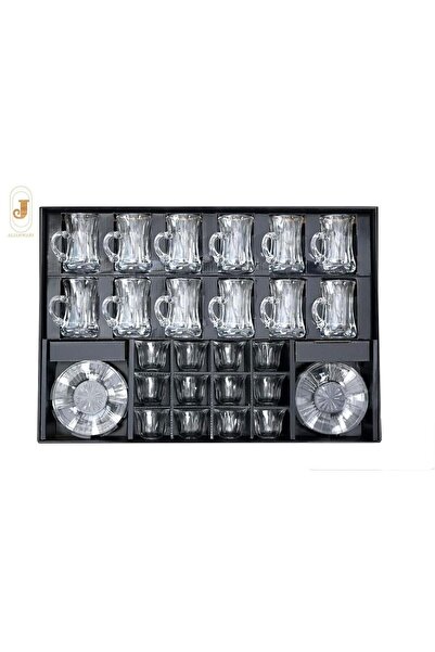 aljahwari Luxury Crystal Tea and Coffee Set, 36 Pieces, AB-54768
