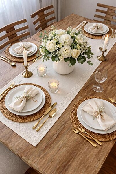 Hayalperest Dearth-Free Fabric Feature Linen Table Runner